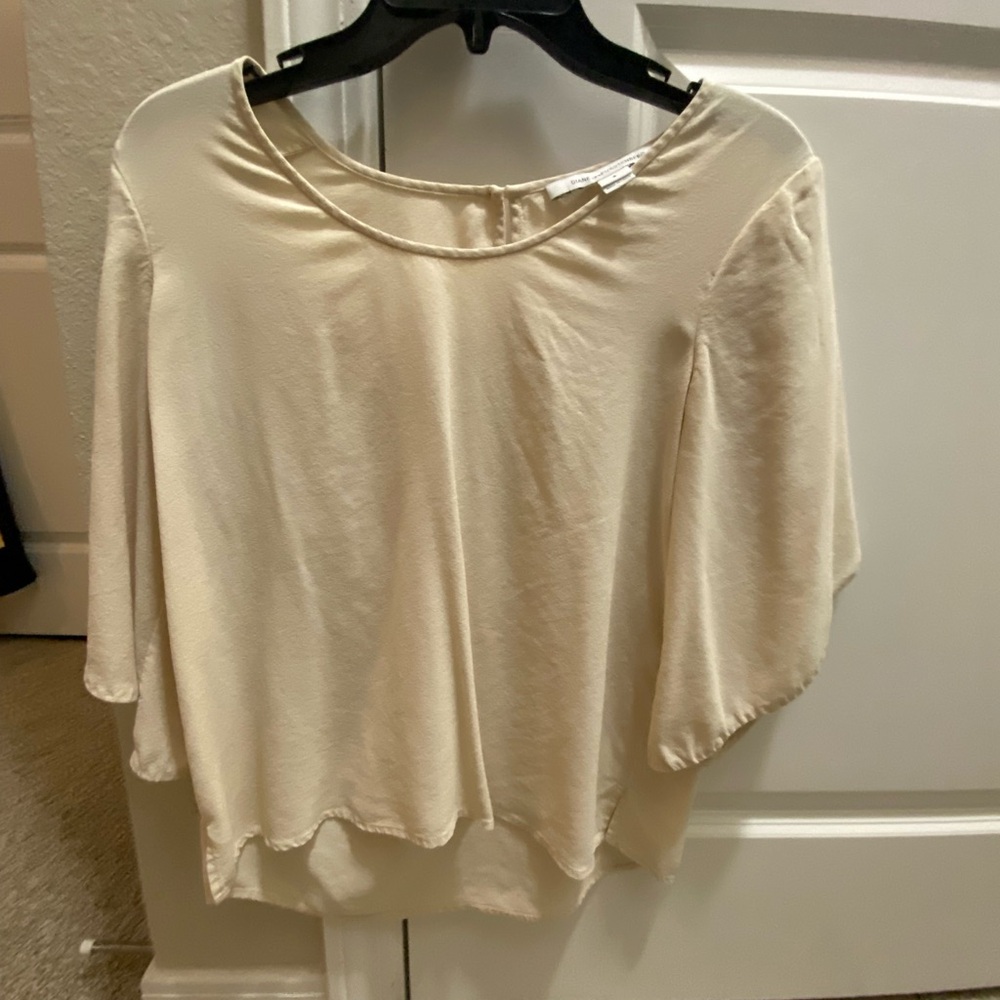 Elegant Cream Women's Top